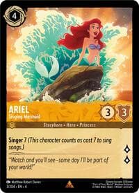 Ariel - Singing Mermaid - Ursula's Return - Disney Lorcana card