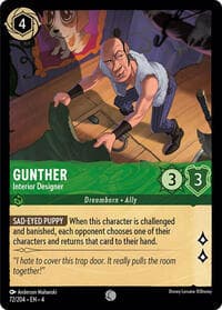 Gunther - Interior Designer - Ursula's Return - Disney Lorcana card