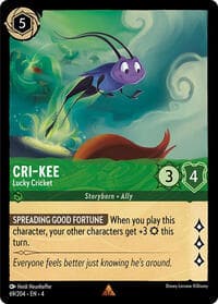Cri-Kee - Lucky Cricket - Ursula's Return - Disney Lorcana card