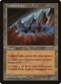 Caldera Lake - Tempest - Magic: The Gathering card
