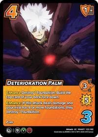 Deterioration Palm - UniVersus: My Hero Academia: Girl Power - UniVersus card