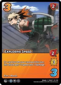 Explosive Speed - UniVersus: My Hero Academia: Girl Power - UniVersus card