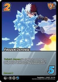 Frozen Defense - UniVersus: My Hero Academia: Girl Power - UniVersus card