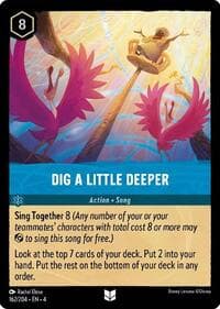Dig a Little Deeper - Ursula's Return - Disney Lorcana card