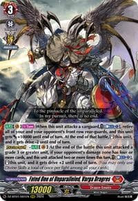 Fated One of Unparalleled, Varga Dragres - DZ-BT01: Fated Clash - Cardfight Vanguard card