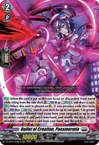 Bullet of Creation, Pansmermia - DZ-BT01: Fated Clash - Cardfight Vanguard card