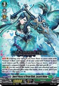 Sword Princess of Dream Blade, Lascaria Veleno - DZ-BT01: Fated Clash - Cardfight Vanguard card
