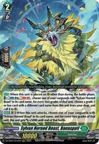 Sylvan Horned Beast, Banaspati - DZ-BT01: Fated Clash - Cardfight Vanguard card