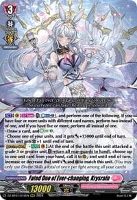 Fated One of Ever-changing, Krysrain - DZ-BT01: Fated Clash - Cardfight Vanguard card