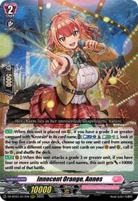 Innocent Orange, Annes - DZ-BT01: Fated Clash - Cardfight Vanguard card