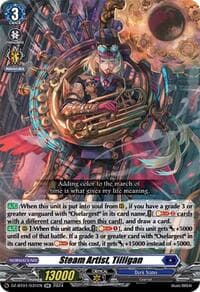 Steam Artist, Tilligan - DZ-BT01: Fated Clash - Cardfight Vanguard card