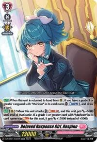 Beloved Response Girl, Respino - DZ-BT01: Fated Clash - Cardfight Vanguard card