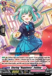 Sharing "Happiness", Felilina - DZ-BT01: Fated Clash - Cardfight Vanguard card