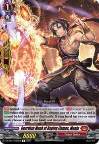 Guardian Monk of Raging Flames, Monju - DZ-BT01: Fated Clash - Cardfight Vanguard card