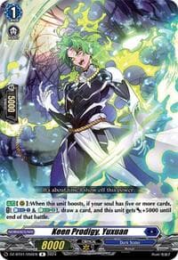 Keen Prodigy, Yuxuan - DZ-BT01: Fated Clash - Cardfight Vanguard card