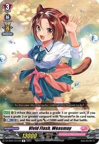 Vivid Flash, Weasmay - DZ-BT01: Fated Clash - Cardfight Vanguard card