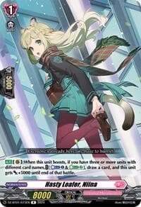 Hasty Loafer, Niina - DZ-BT01: Fated Clash - Cardfight Vanguard card