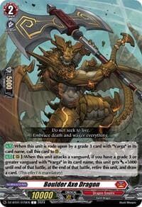 Boulder Axe Dragon - DZ-BT01: Fated Clash - Cardfight Vanguard card