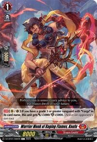 Warrior Monk of Raging Flames, Koufu - DZ-BT01: Fated Clash - Cardfight Vanguard card