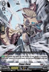 Zinger Razer - DZ-BT01: Fated Clash - Cardfight Vanguard card
