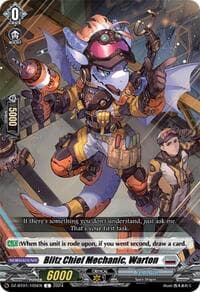 Blitz Chief Mechanic, Warton - DZ-BT01: Fated Clash - Cardfight Vanguard card