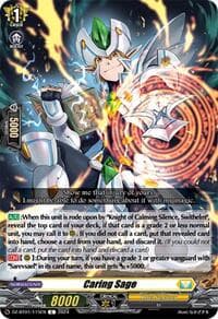 Caring Sage - DZ-BT01: Fated Clash - Cardfight Vanguard card