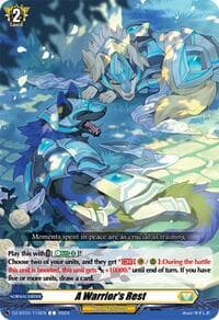 A Warrior's Rest - DZ-BT01: Fated Clash - Cardfight Vanguard card
