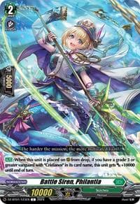 Battle Siren, Philantia - DZ-BT01: Fated Clash - Cardfight Vanguard card