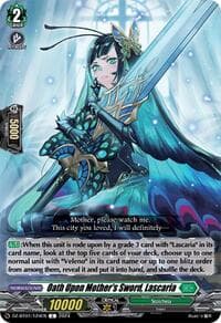 Oath Upon Mother's Sword, Lascaria - DZ-BT01: Fated Clash - Cardfight Vanguard card