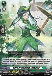 Days of Training, Lascaria - DZ-BT01: Fated Clash - Cardfight Vanguard card