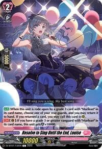 Resolve to Sing Until the End, Louise - DZ-BT01: Fated Clash - Cardfight Vanguard card