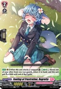 Feeling of Frustration, Regretta - DZ-BT01: Fated Clash - Cardfight Vanguard card
