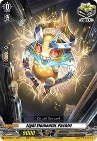 Light Elemental, Pachiri - DZ-BT01: Fated Clash - Cardfight Vanguard card