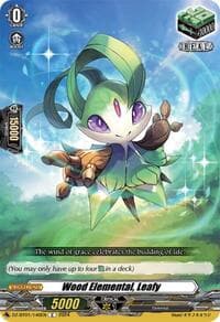 Wood Elemental, Leafy - DZ-BT01: Fated Clash - Cardfight Vanguard card