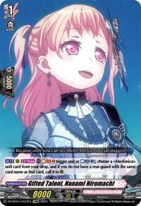 Gifted Talent, Nanami Hiromachi (EXRRR) - DZ-BT01: Fated Clash - Cardfight Vanguard card