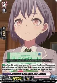 Determination to Move Forward, Tomori Takamatsu (EXC) - DZ-BT01: Fated Clash - Cardfight Vanguard card