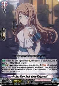 As Her True Self, Soyo Nagasaki (EXRRR) - DZ-BT01: Fated Clash - Cardfight Vanguard card