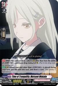 Time of Tranquility, Mutsumi Wakaba (EXC) - DZ-BT01: Fated Clash - Cardfight Vanguard card