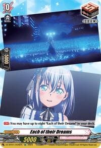 Each of their Dreams (EX26) (EXC) - DZ-BT01: Fated Clash - Cardfight Vanguard card