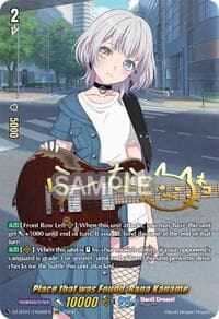 Place that was Found, Rana Kaname (EXS) - DZ-BT01: Fated Clash - Cardfight Vanguard card