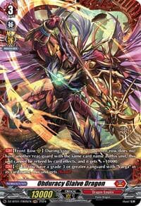 Obduracy Glaive Dragon (FR) - DZ-BT01: Fated Clash - Cardfight Vanguard card