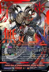 Fated One of Unparalleled, Varga Dragres (SEC) - DZ-BT01: Fated Clash - Cardfight Vanguard card