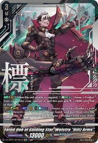 Fated One of Guiding Star, Welstra "Blitz Arms" (SEC) - DZ-BT01: Fated Clash - Cardfight Vanguard card