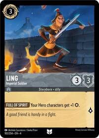 Ling - Imperial Soldier - Ursula's Return - Disney Lorcana card