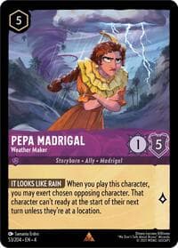 Pepa Madrigal - Weather Maker - Ursula's Return - Disney Lorcana card
