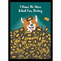 Double Matte Art Sleeve - No Idea Corgi (50-Pack) - Legion Premium Supplies Card Sleeves - Card Sleeves card