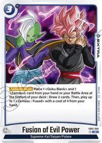 Fusion of Evil Power - Blazing Aura - Dragon Ball Super: Fusion World card