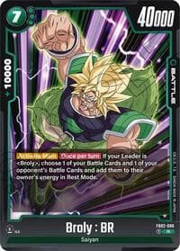 Broly : BR - Blazing Aura - Dragon Ball Super: Fusion World card
