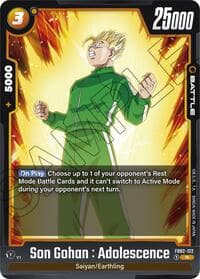 Son Gohan : Adolescence - FB02-122 - Blazing Aura - Dragon Ball Super: Fusion World card