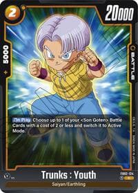 Trunks : Youth - Blazing Aura - Dragon Ball Super: Fusion World card